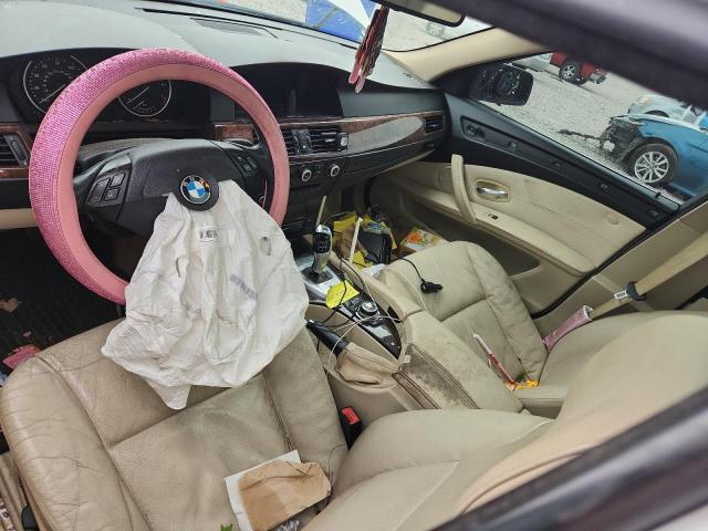 2010 BMW 5 series VIN WBANU5C5XAC128628 COPART salvage auction — SIDE, Nc - Salvage Certificate Of Title, sold $325 on 2026-07-07 (photo 8)