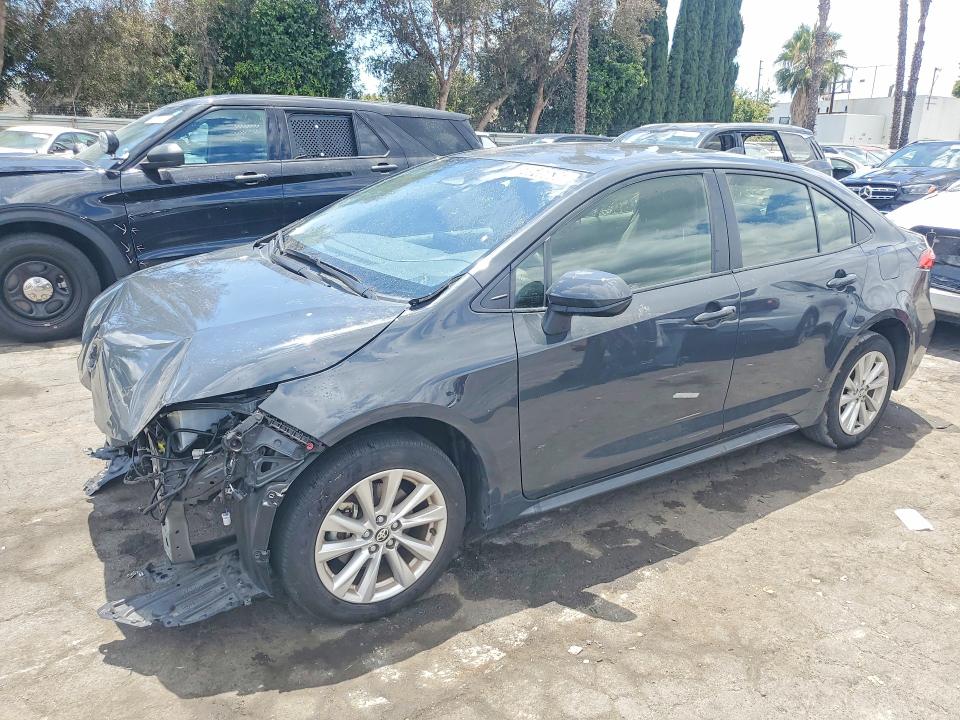 2025 Toyota Corolla VIN JTDBCMFEXS3070553 COPART salvage auction — FRONT END, Ca - Certificate Of Title, sold $9,000 on 2026-07-09 (photo 1)