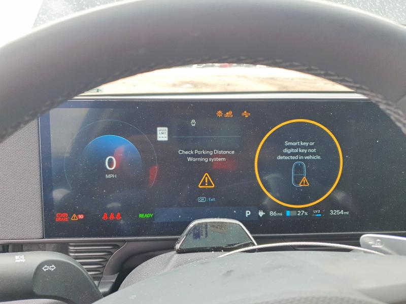 2025 Hyundai Ioniq VIN 7YAKNDDC0SY040890 COPART salvage auction — FRONT END, Co - Salvage Title, sold $13,900 on 2026-07-22 (photo 9)