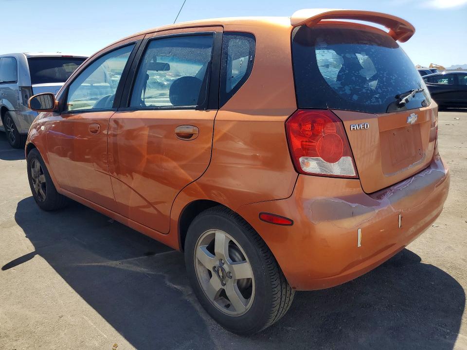 2006 Chevrolet Aveo VIN KL1TG66636B523136 COPART salvage auction — ROOF, Nv - Salvage Title, sold $475 on 2026-07-27 (photo 2)