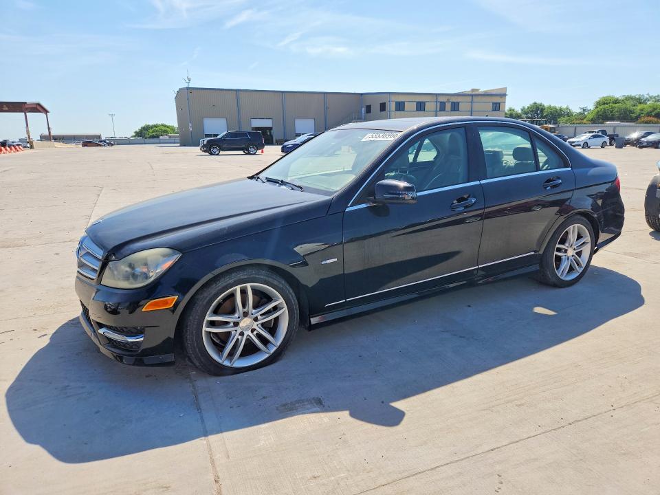 2012 Mercedes-benz C class VIN WDDGF4HB6CR203295 COPART salvage auction — MECHANICAL, Al - Certificate Of Title (P), sold $1,150 on 2026-07-13 (photo 1)
