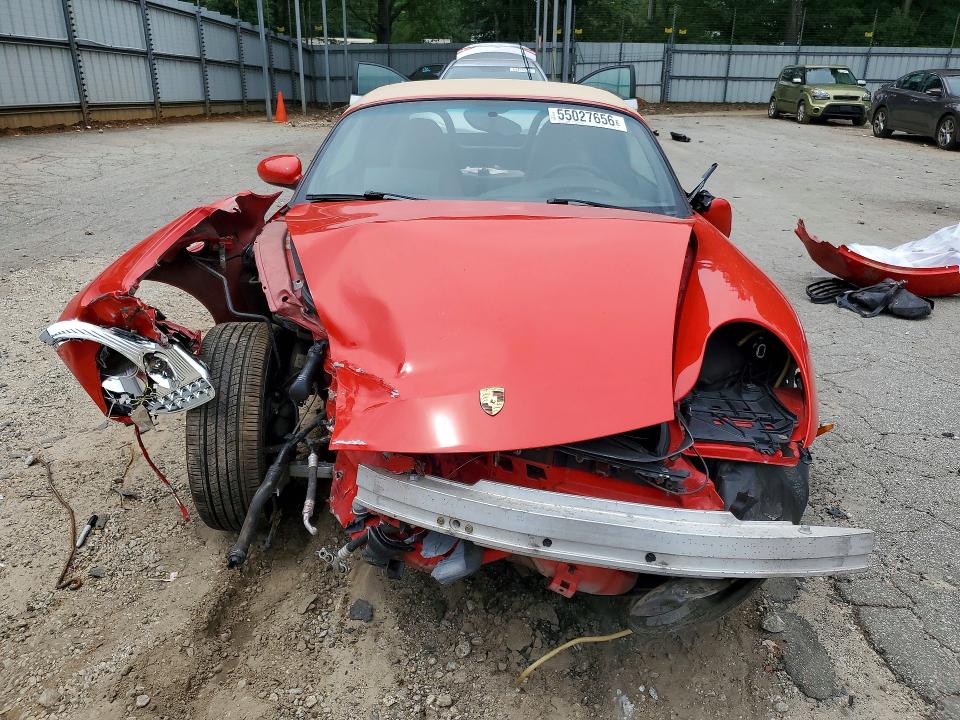 1997 Porsche Boxster VIN WP0CA2987VS620161 COPART salvage auction — FRONT END, Ga - Cert Of Title-Salvage, sold $1,950 on 2026-07-02 (photo 5)