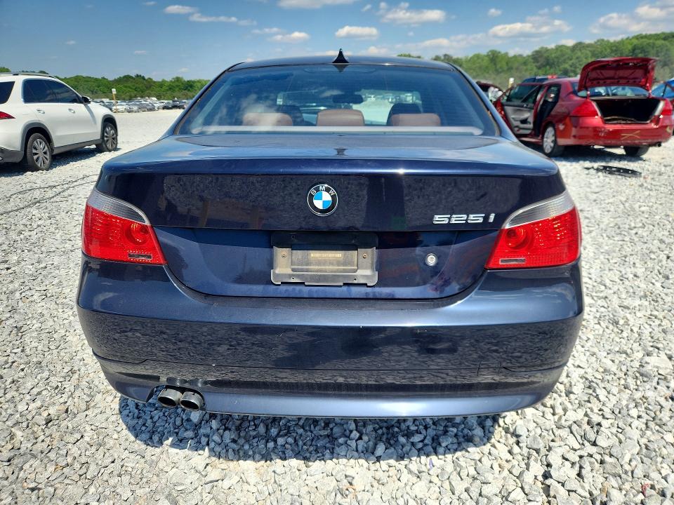 2007 BMW 5 series VIN WBANE53507CY07233 COPART salvage auction — FRONT END, GA - CERT OF TITLE-SALVAGE, sold $350 on 2026-07-09 (photo 6)