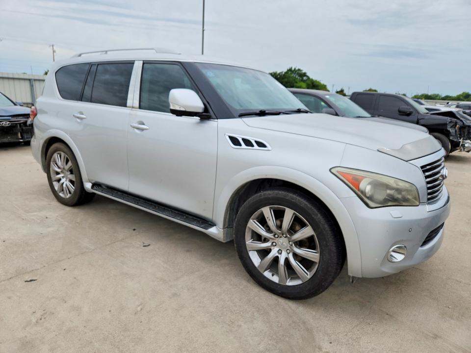 2012 Infiniti Qx56 VIN JN8AZ2NE3C9018216 COPART salvage auction — REAR END, Tx - Salvage Vehicle Title, sold $175 on 2026-07-23 (photo 4)