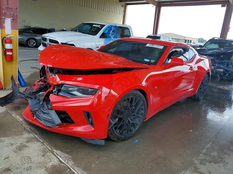 2018 Chevrolet Camaro VIN 1G1FB1RS3J0121369 COPART salvage auction — FRONT END, TX - CERTIFICATE OF TITLE, sold $1,200 on 2026-07-02 (photo 1)