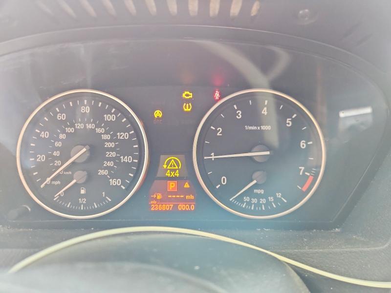 2008 BMW X5 VIN 5UXFE43528L007809 COPART salvage auction — WATER/FLOOD, Nc - Dealer Only Clean Title, sold $425 on 2026-07-15 (photo 9)