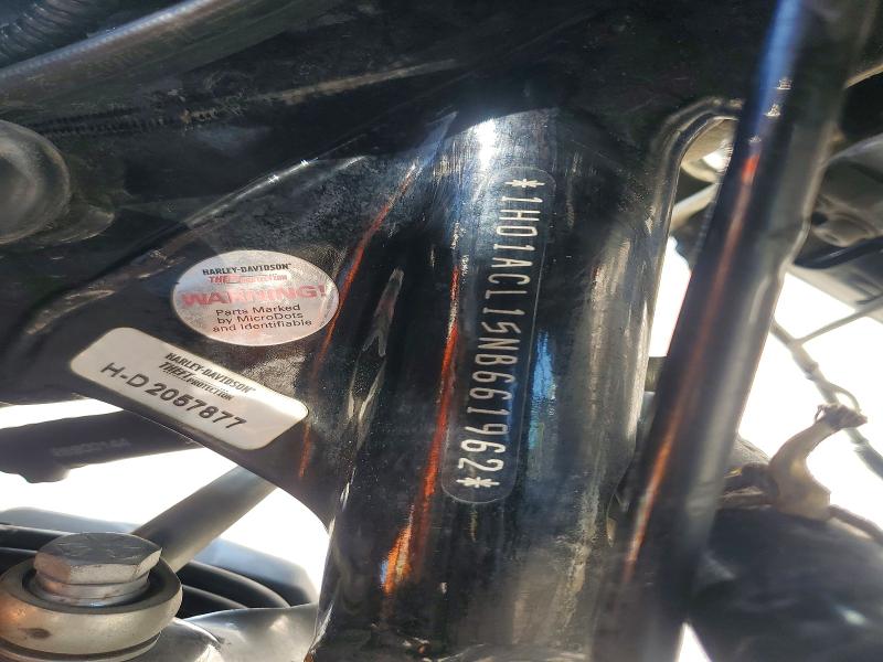2022 Harley-davidson All other VIN 1HD1ACL15NB661962 COPART salvage auction — ALL OVER, TX - SALVAGE VEHICLE TITLE (P), sold $9,000 on 2026-07-16 (photo 8)
