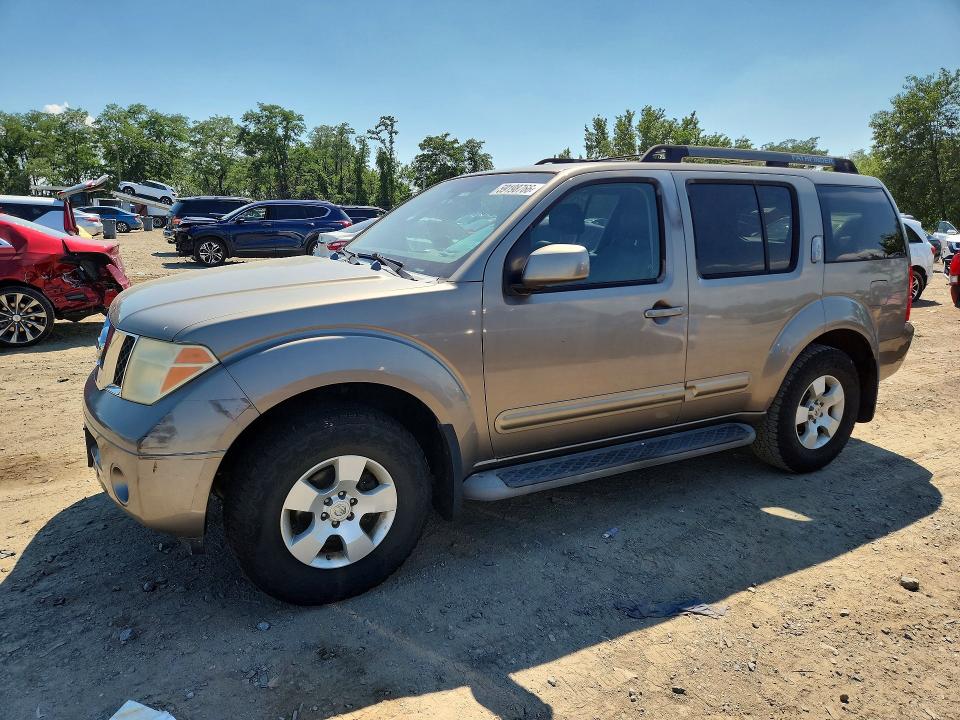 2005 Niss Pathfinder VIN 5N1AR18W35C768484 COPART salvage auction — MINOR DENT/SCRATCHES, CT, sold $550 on 2026-07-09 (photo 1)
