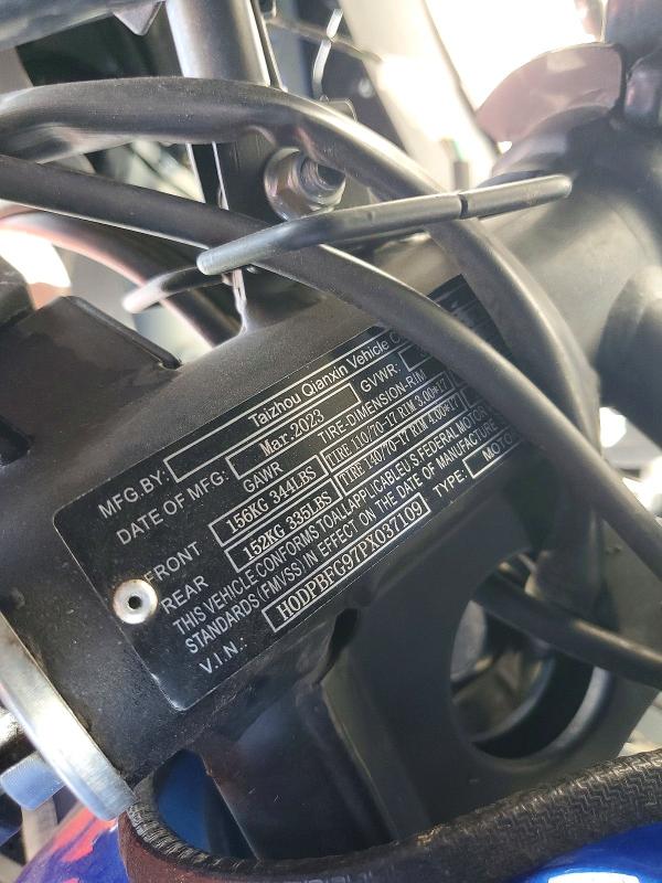 2023 Other Other VIN H0DPBFG97PX037109 COPART salvage auction — ALL OVER, CA - SALVAGE CERTIFICATE, sold $60 on 2026-07-04 (photo 9)