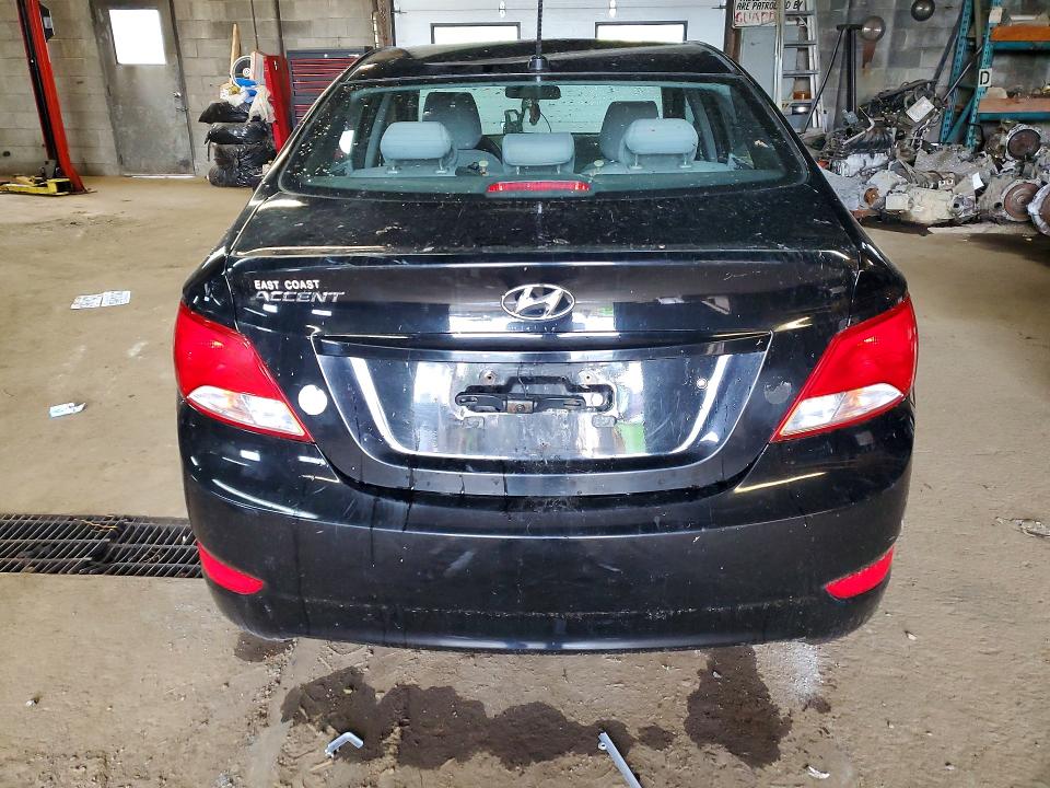 2017 Hyundai Accent VIN KMHCT4AE0HU184040 COPART salvage auction — MINOR DENT/SCRATCHES, On - Permit No Brand - Unfit (P), sold $450 on 2026-07-29 (photo 6)