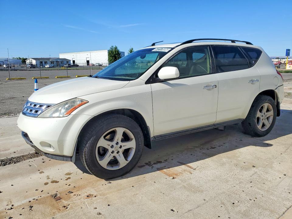 2004 Nissan Murano VIN JN8AZ08W84W343410 COPART salvage auction — REAR END, Wa - Vehicle Cert Of Ownership-Titl, sold $500 on 2026-07-31 (photo 1)