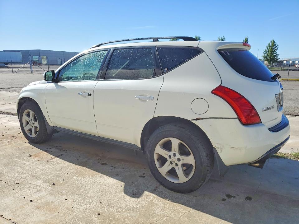 2004 Nissan Murano VIN JN8AZ08W84W343410 COPART salvage auction — REAR END, Wa - Vehicle Cert Of Ownership-Titl, sold $500 on 2026-07-31 (photo 2)