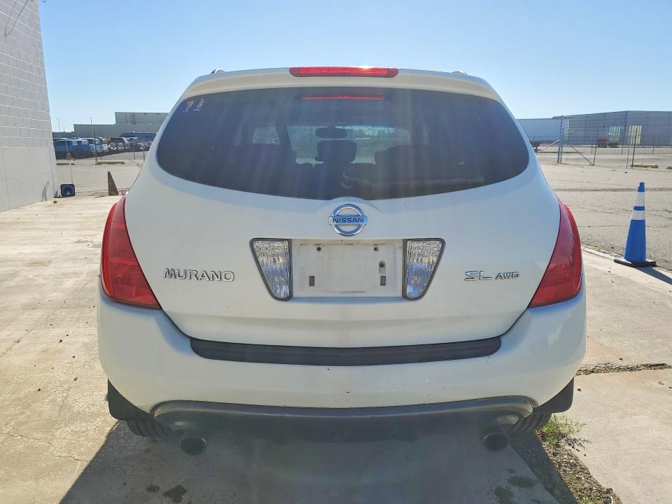 2004 Nissan Murano VIN JN8AZ08W84W343410 COPART salvage auction — REAR END, Wa - Vehicle Cert Of Ownership-Titl, sold $500 on 2026-07-31 (photo 6)