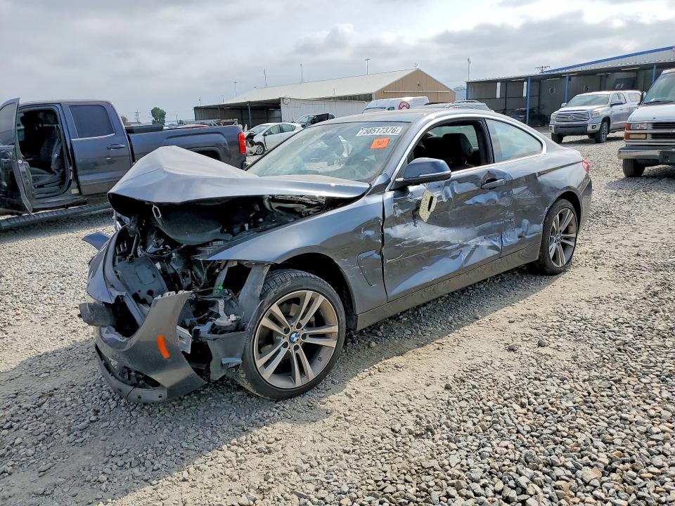2018 BMW 4 series VIN WBA4W5C59JAD32759 COPART salvage auction — FRONT END, PS, sold $1,150 on 2026-08-04 (photo 1)