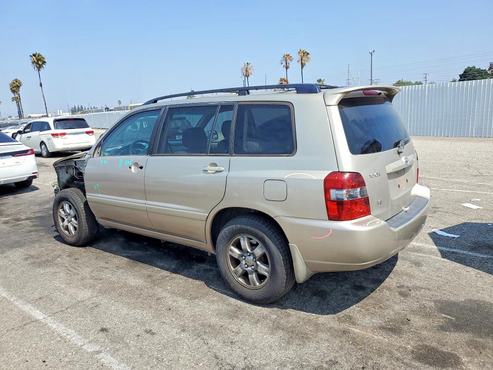 2004 Toyota Highlander VIN JTEDP21A340005940 COPART salvage auction — FRONT END, Ca - Salvage Certificate, sold $875 on 2026-07-28 (photo 2)