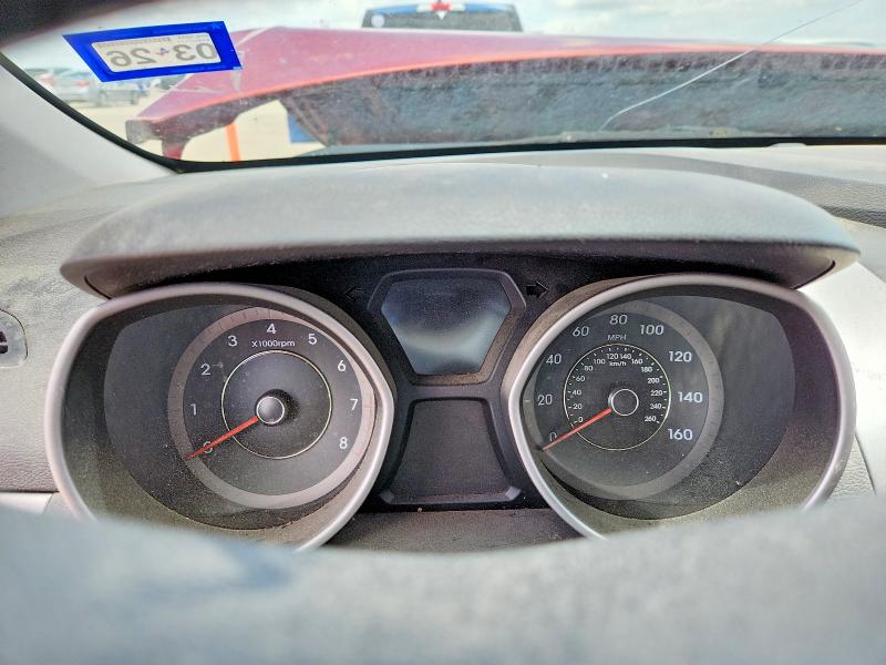 2010 Hyun Elantra VIN KMHDH4AEXBU156047 COPART salvage auction — FRONT END, TX - BONDED TITLE - SALVAGE, sold $325 on 2026-07-27 (photo 9)
