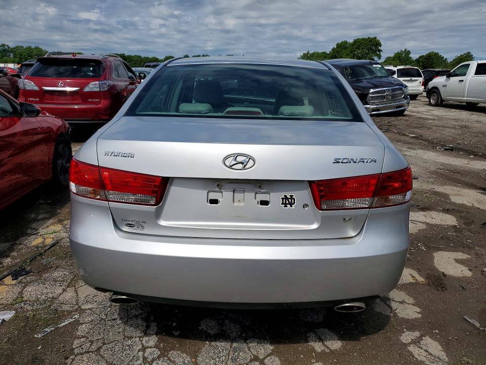 2006 Hyundai Sonata VIN 5NPEU46F46H072375 COPART salvage auction — FRONT END, Mi - Certificate Of Title, sold $450 on 2026-07-13 (photo 6)