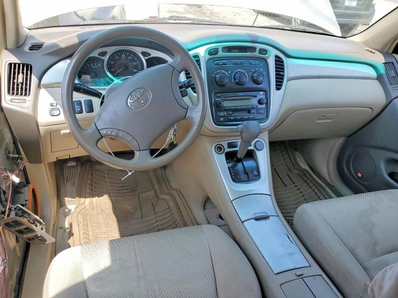 2004 Toyota Highlander VIN JTEDP21A340005940 COPART salvage auction — FRONT END, Ca - Salvage Certificate, sold $875 on 2026-07-28 (photo 8)
