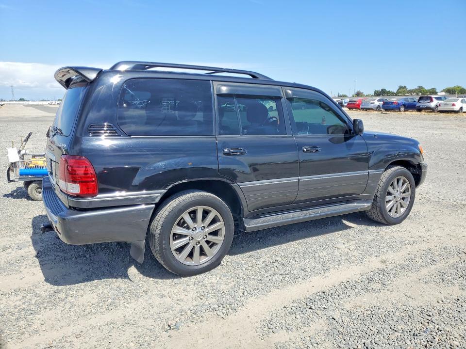 2007 Lexus Lx470 VIN JTJHT00W974028653 COPART salvage auction — WATER/FLOOD, AS, sold $5,100 on 2026-07-23 (photo 3)