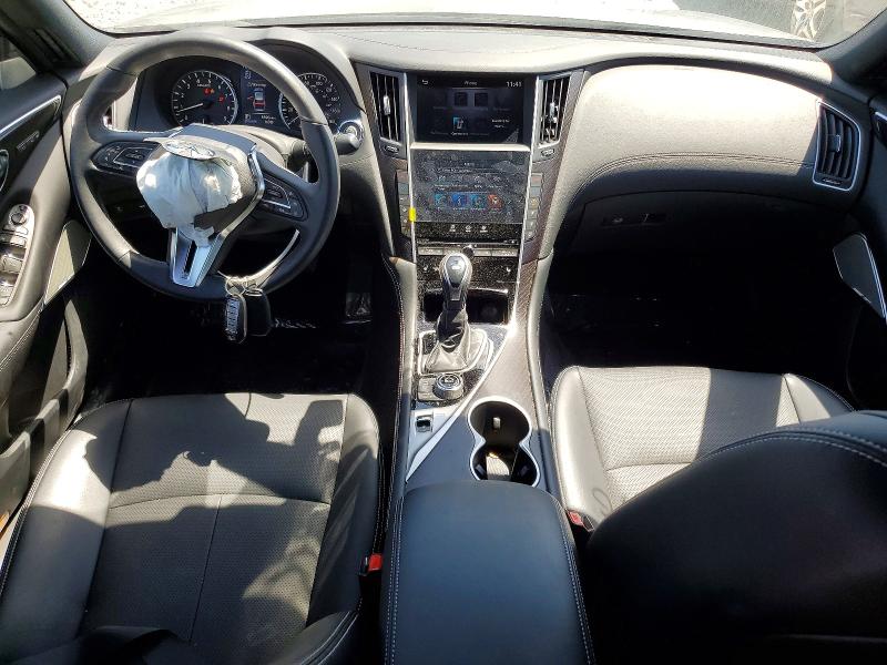 2023 Infiniti Q50 VIN JN1EV7CP2PM511790 COPART salvage auction — FRONT END, Ca - Dis/Dlr/Exp App For Dup Clean (P), sold $10,100 on 2026-08-11 (photo 8)
