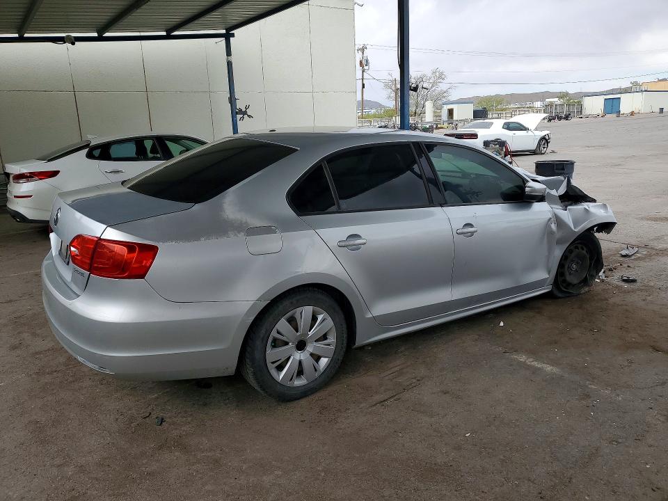 2011 Volkswagen Jetta VIN 3VWDX7AJ5BM368913 COPART salvage auction — FRONT END, Tx - Salvage Vehicle Title, sold $125 on 2026-07-31 (photo 3)