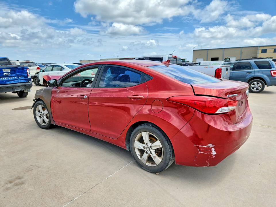 2010 Hyun Elantra VIN KMHDH4AEXBU156047 COPART salvage auction — FRONT END, TX - BONDED TITLE - SALVAGE, sold $325 on 2026-07-27 (photo 2)