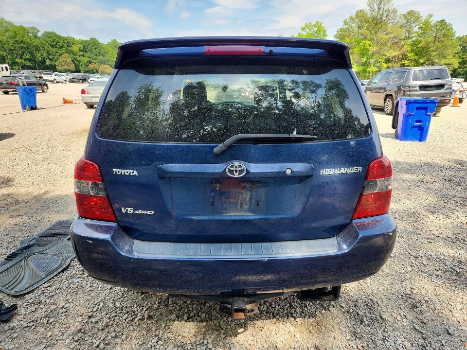 2005 Toyota Highlander VIN JTEEP21A550081035 COPART salvage auction — FRONT END, NC - SALVAGE CERTIFICATE OF TITLE, sold $825 on 2026-07-31 (photo 6)