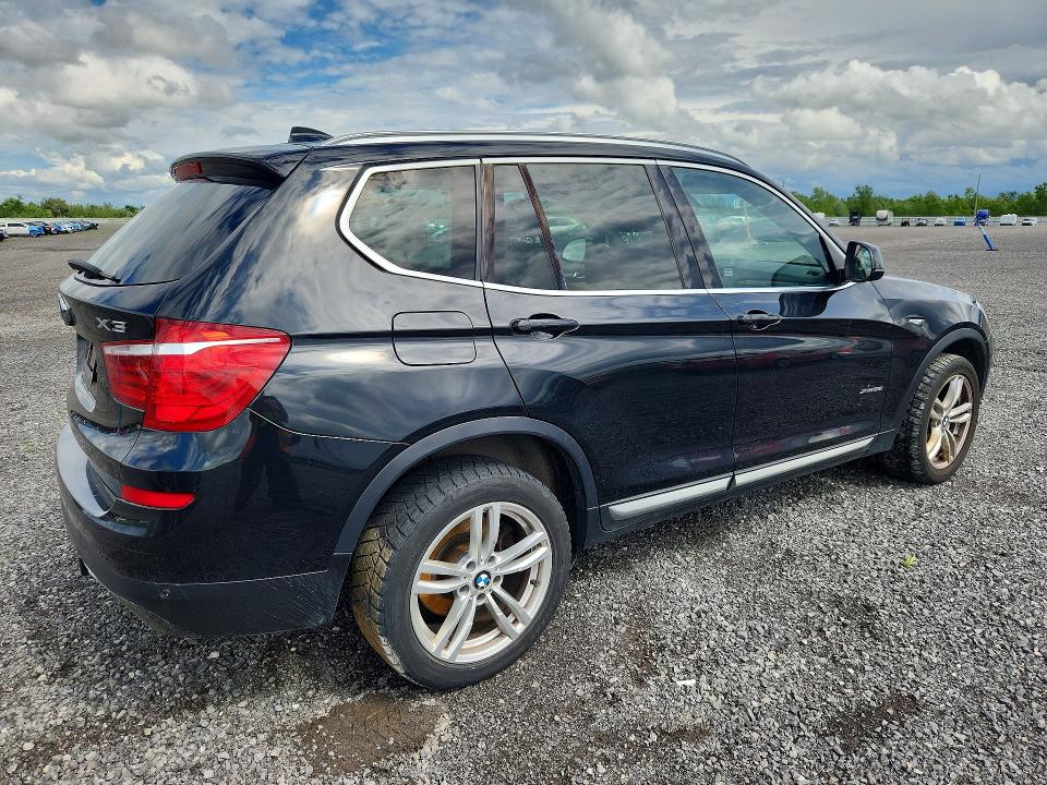 2017 BMW X3 VIN 5UXWX9C38H0T21715 COPART salvage auction — MINOR DENT/SCRATCHES, On - Permit No Brand - Unfit (P), sold $3,800 on 2026-07-29 (photo 3)