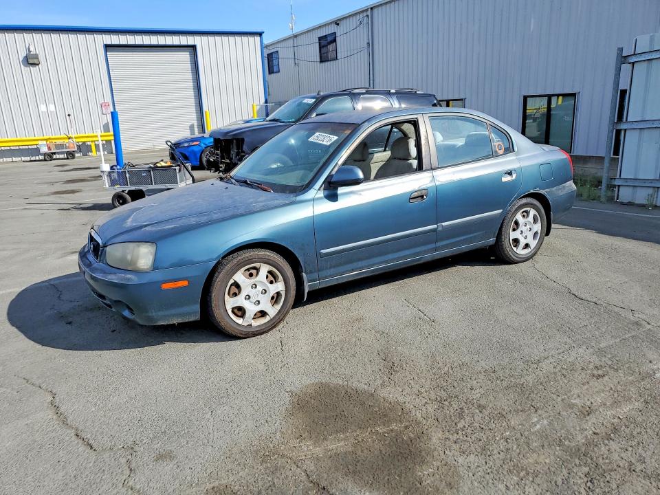2003 Hyundai Elantra VIN KMHDN45DX3U567458 COPART salvage auction — NORMAL WEAR, CA - DIS/DLR/EXP ONLY CLEAN TITLE, sold $350 on 2026-07-17 (photo 1)