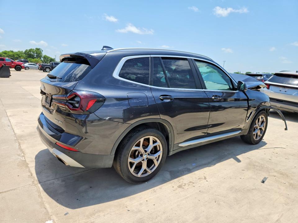 2022 BMW X3 VIN 5UX43DP03N9M51348 COPART salvage auction — FRONT END, TX - CERTIFICATE OF TITLE, sold $3,500 on 2026-07-30 (photo 3)