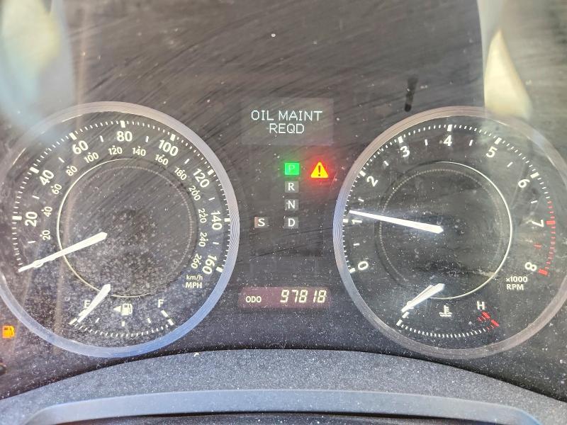2010 Lexus Is VIN JTHFF2C2XA2502259 COPART salvage auction — REAR END, WI - CERTIFICATE OF TITLE, sold $450 on 2026-07-27 (photo 9)