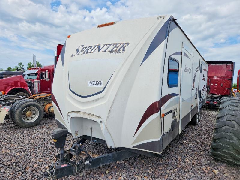 2014 Keystone Sprinter VIN 4YDT33126E1531577 COPART salvage auction — WATER/FLOOD, IN - CERT OF TITLE-SALVAGE FLOOD (P), sold $800 on 2026-07-30 (photo 2)