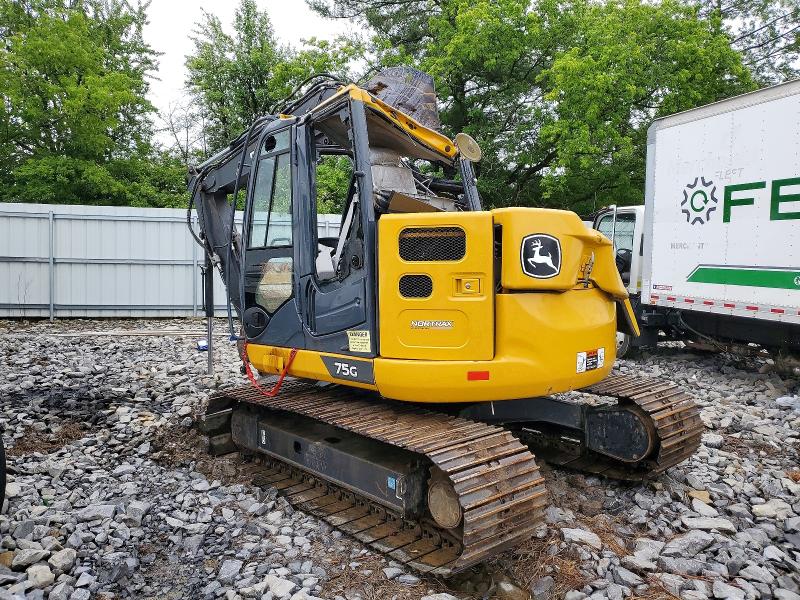 2021 John deere 75g VIN 1FF075GXCLJ017512 COPART salvage auction — ROLLOVER, NY - BILL OF SALE, sold $17,500 on 2026-07-06 (photo 3)