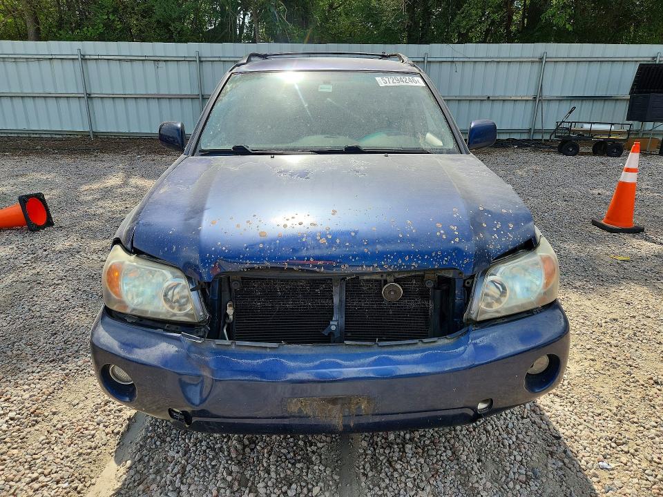 2005 Toyota Highlander VIN JTEEP21A550081035 COPART salvage auction — FRONT END, NC - SALVAGE CERTIFICATE OF TITLE, sold $825 on 2026-07-31 (photo 5)