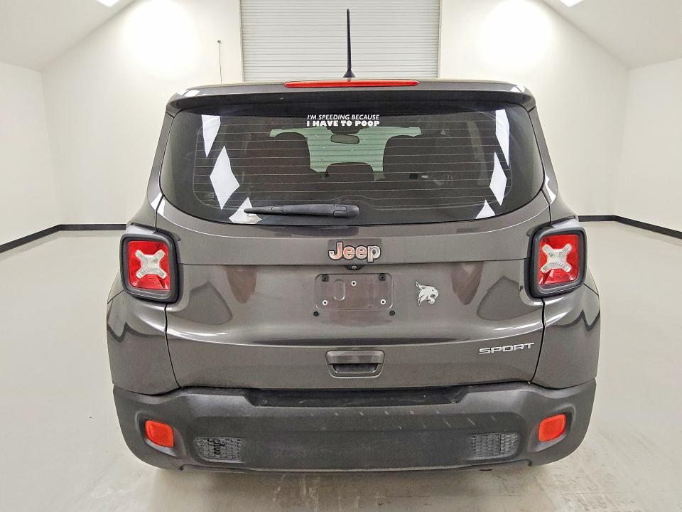 2018 Jeep Renegade VIN ZACCJAAB0JPG68375 COPART salvage auction — MECHANICAL, Tx - Certificate Of Title, sold $2,400 on 2026-07-09 (photo 6)
