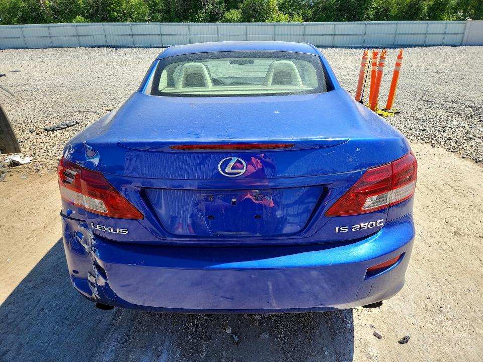 2010 Lexus Is VIN JTHFF2C2XA2502259 COPART salvage auction — REAR END, WI - CERTIFICATE OF TITLE, sold $450 on 2026-07-27 (photo 6)