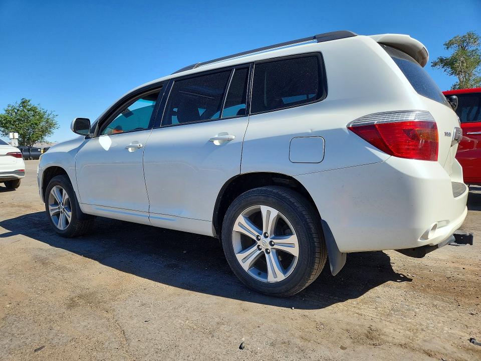 2008 Toyota Highlander VIN JTEES43A382106899 COPART salvage auction — FRONT END, Nm - Cert Of Title-Salvage, sold $950 on 2026-07-20 (photo 2)