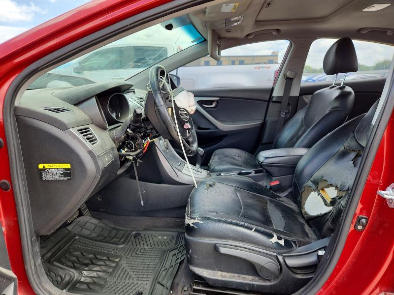 2010 Hyun Elantra VIN KMHDH4AEXBU156047 COPART salvage auction — FRONT END, TX - BONDED TITLE - SALVAGE, sold $325 on 2026-07-27 (photo 7)