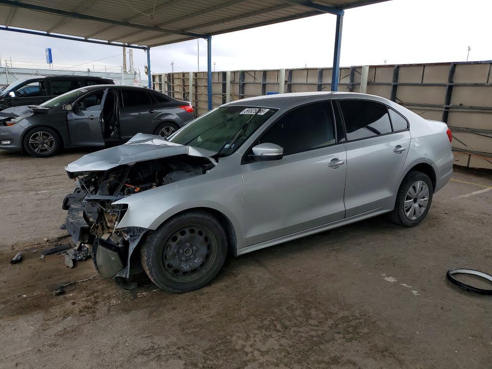 2011 Volkswagen Jetta VIN 3VWDX7AJ5BM368913 COPART salvage auction — FRONT END, Tx - Salvage Vehicle Title, sold $125 on 2026-07-31 (photo 1)