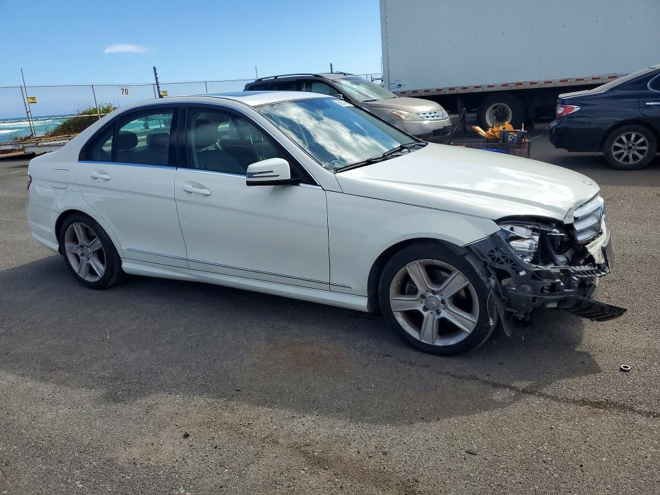 2011 Mercedes-benz C class VIN WDDGF5EB1BA510848 COPART salvage auction — FRONT END, Hi - Certificate Of Title, sold $225 on 2026-08-03 (photo 4)