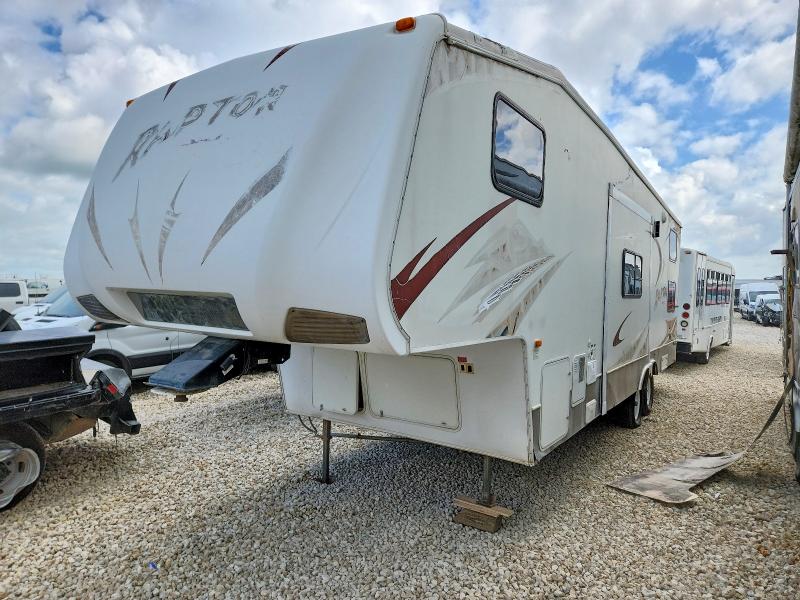 2008 Keystone Raptor rp3 VIN 4YDF299288R800966 COPART salvage auction — NORMAL WEAR, TX - CERT OF TITLE-REBUILT SALVAGE, sold $375 on 2026-07-09 (photo 2)