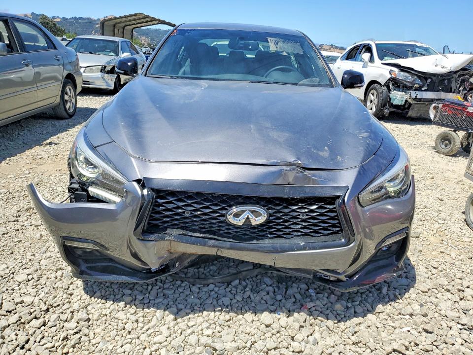 2023 Infiniti Q50 VIN JN1EV7CP2PM511790 COPART salvage auction — FRONT END, Ca - Dis/Dlr/Exp App For Dup Clean (P), sold $10,100 on 2026-08-11 (photo 5)