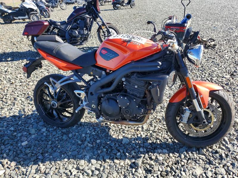 2008 Triumph motorcycle Speedtripl VIN SMT500PK68J350074 COPART salvage auction — REAR END, CA - SALVAGE CERTIFICATE, sold $375 on 2026-07-02 (photo 1)