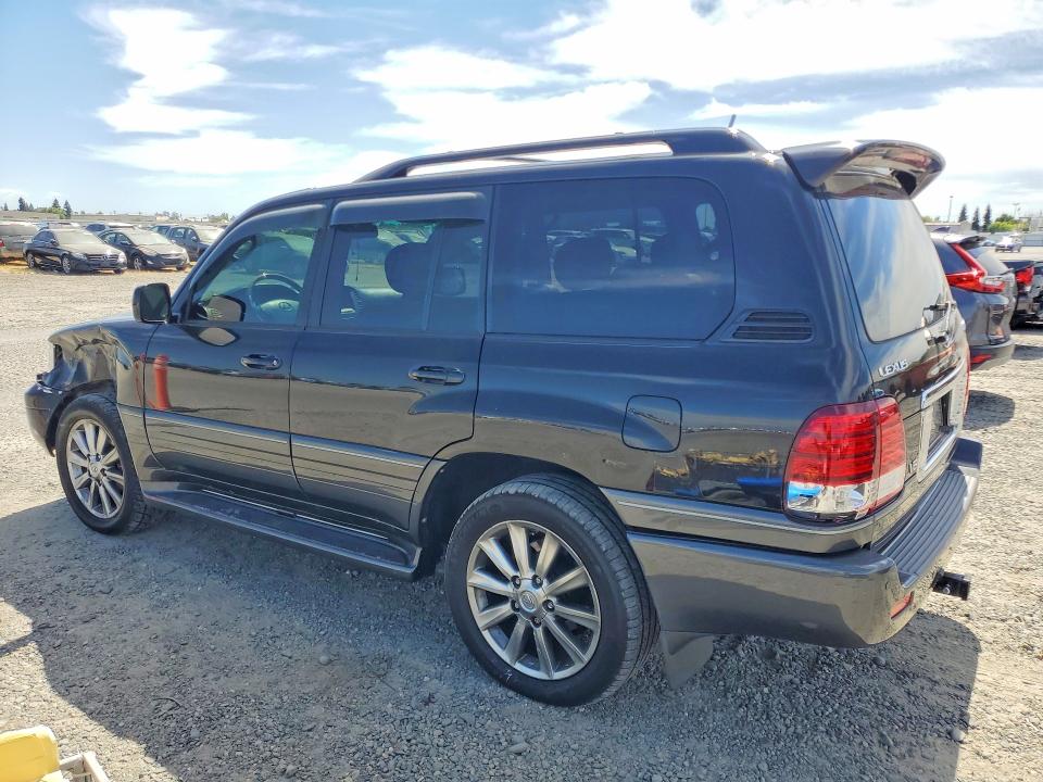 2007 Lexus Lx470 VIN JTJHT00W974028653 COPART salvage auction — WATER/FLOOD, AS, sold $5,100 on 2026-07-23 (photo 2)