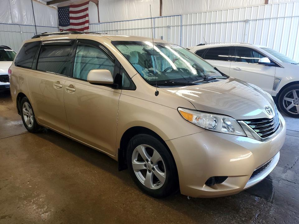 2011 Toyota Sienna VIN 5TDKK3DC7BS008699 COPART salvage auction — MECHANICAL, Wv - Certificate Of Title, sold $2,950 on 2026-07-31 (photo 4)
