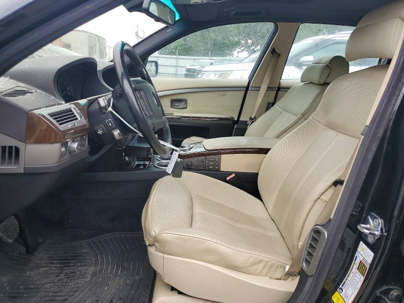 2008 BMW 7 series VIN WBAHN83538DT78549 COPART salvage auction — FRONT END, ST, sold $300 on 2026-07-17 (photo 7)