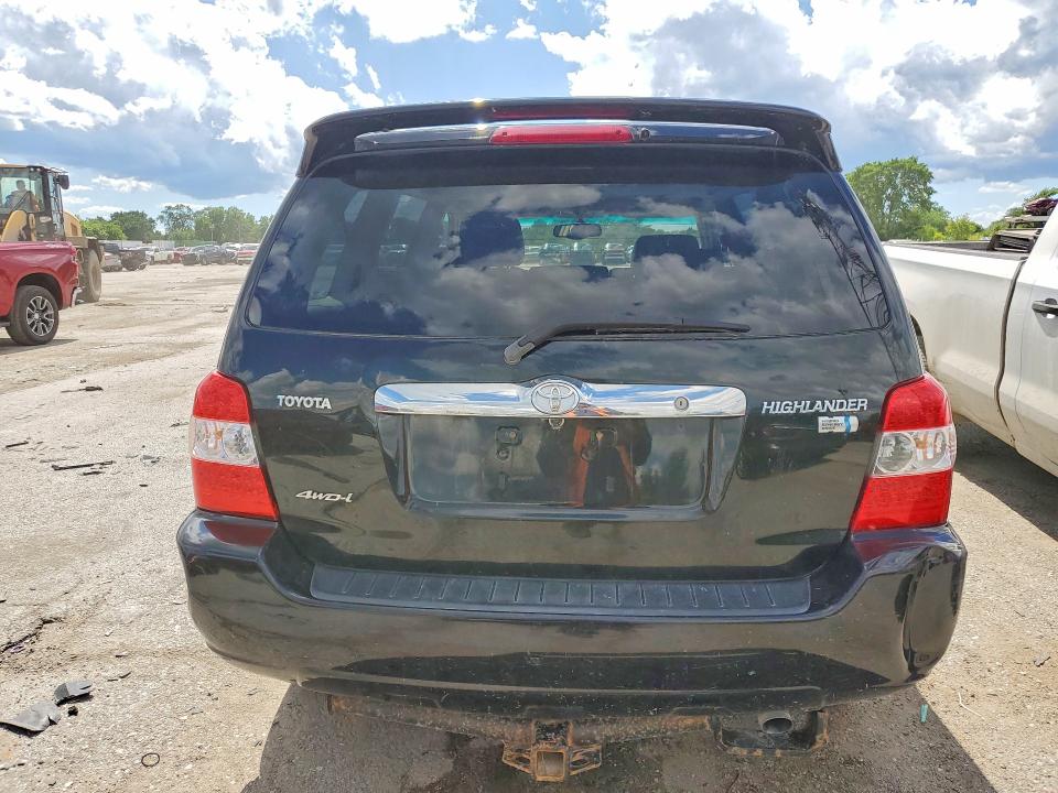 2006 Toyota Highlander VIN JTEEW21A360026345 COPART salvage auction — FRONT END, In - Cert Of Title-Salvage Title, sold $500 on 2026-07-13 (photo 6)