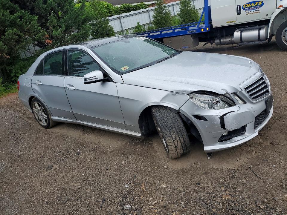 2011 Mercedes-benz E-class VIN WDDHF8HB5BA296660 COPART salvage auction — FRONT END, Md - Cert Of Salvage > 75% Damage, sold $1,100 on 2026-07-13 (photo 4)
