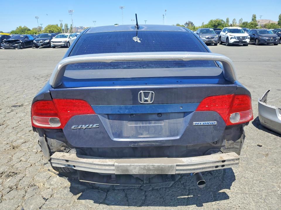 2006 Hond Civic VIN JHMFA36226S003592 COPART salvage auction — REAR END, CA - SALVAGE CERTIFICATE, sold $250 on 2026-07-06 (photo 6)