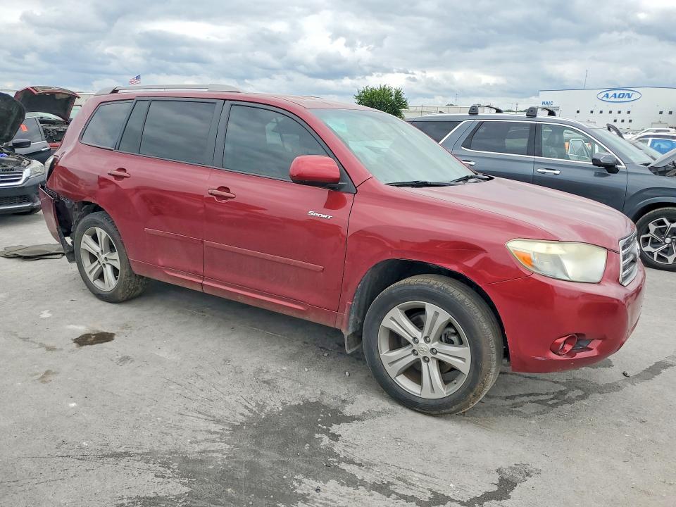2008 Toyota Highlander VIN JTEDS43A382028832 COPART salvage auction — REAR END, OK - CERT OF TITLE-SALVAGE, sold $1,000 on 2026-07-31 (photo 4)